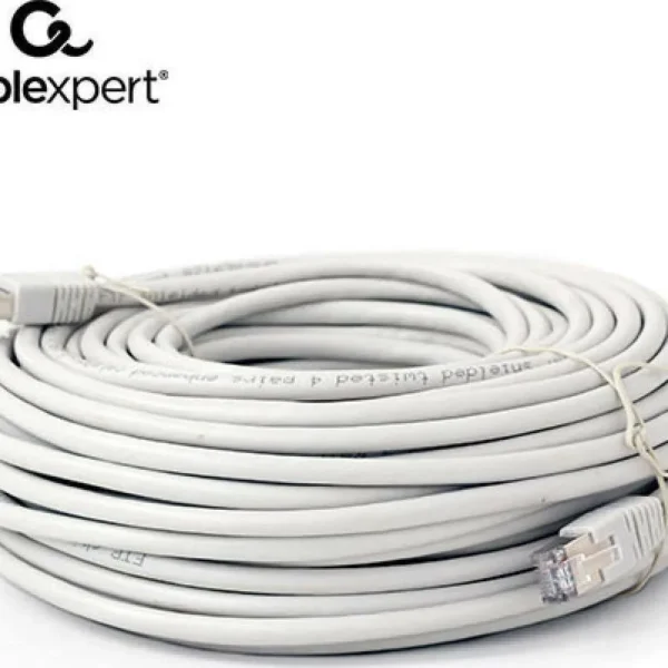 Cablexpert F/FTP Cat.6 (Gigabit) Καλώδιο Δικτύου Ethernet 30m Γκρι PP6-30M