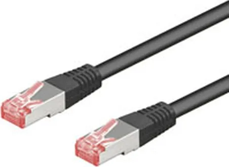 20211025162824_goobay_s_ftp_cat_6_cable_1m_mayro_68693.jpeg Goobay S/FTP Cat.6 (Gigabit) Καλώδιο Δικτύου Ethernet 1m Μαύρο 68693 - Image 1