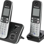 Panasonic KX-TG6822 Ασύρματο Τηλέφωνο Duo Μαύρο