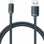 Baseus Crystal Shine Braided USB to Lightning Cable Μαύρο 1.2m (CAJY000001)