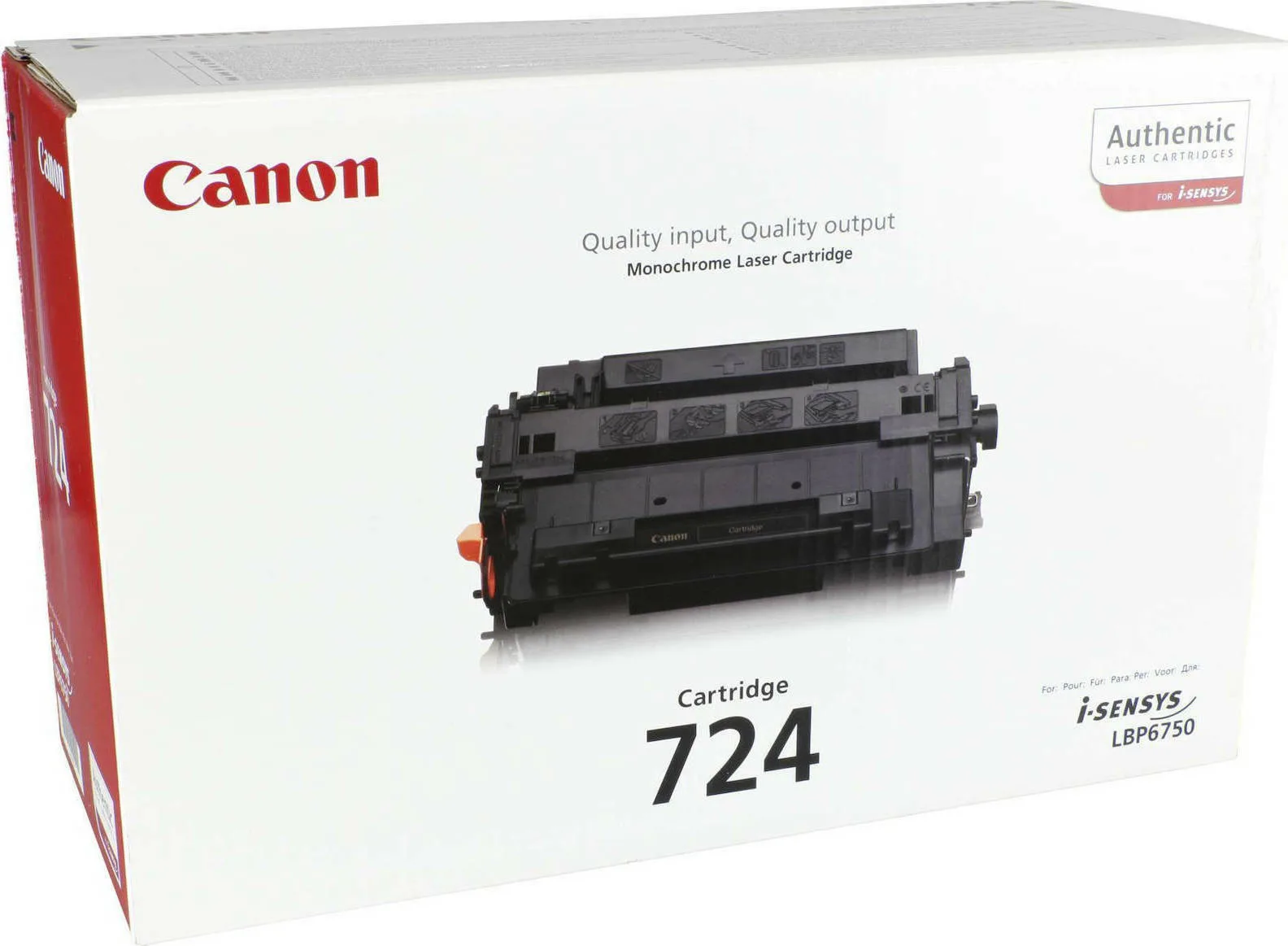 20211116142851_canon_crg_724.jpeg Canon 724 Γνήσιο Toner Laser Εκτυπωτή Μαύρο 6000 Σελίδων 3481B002 - Image 1