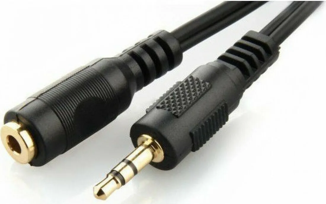 Cablexpert Καλώδιο Ήχου 3.5mm male - 3.5mm female Μαύρο 5m CCA-421S-5M - Image 1