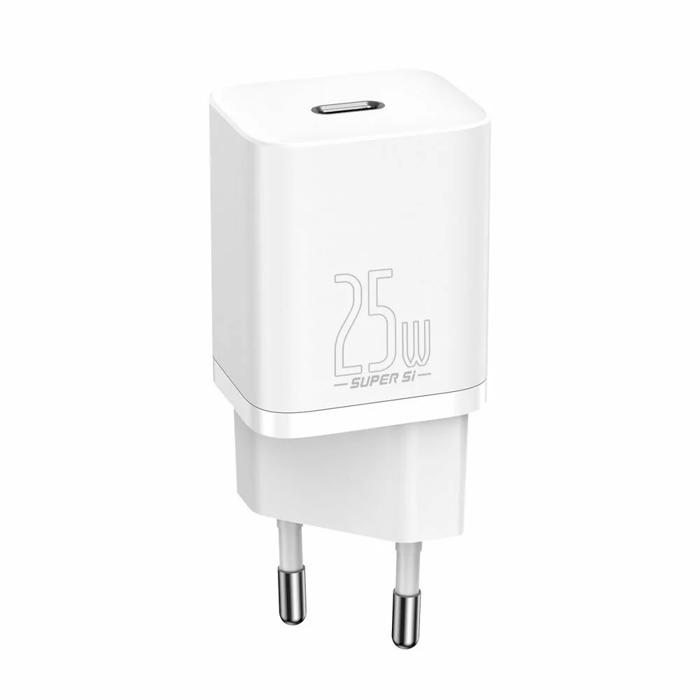 Baseus Φορτιστής Χωρίς Καλώδιο με Θύρα USB-C 25W Λευκός (Super Si 1C) - Image 1