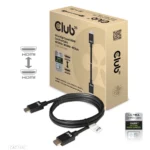 Club3D HDMI 2.1 Ultra High Speed 48Gbps 4K 120Hz HDR VRR Cable HDMI male - HDMI male 1.5m Μαύρο CAC-1370