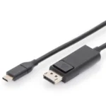 Digitus USB 2.0 Cable USB-C male - DisplayPort Μαύρο 2m AK-300333-020-S