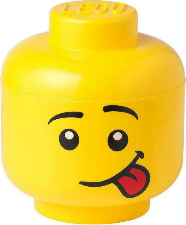 LEGO Παιδικό Κουτί Αποθήκευσης από Πλαστικό Head Κίτρινο 24x24x27cm 40321726 - Image 1