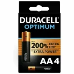Duracell Optimum Αλκαλικές Μπαταρίες AA 1.5V 4τμχ D-231868