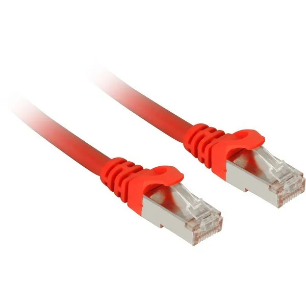 Sharkoon S/FTP Cat.7a (10Gbps) Καλώδιο Δικτύου Ethernet 5m Κόκκινο - Image 1
