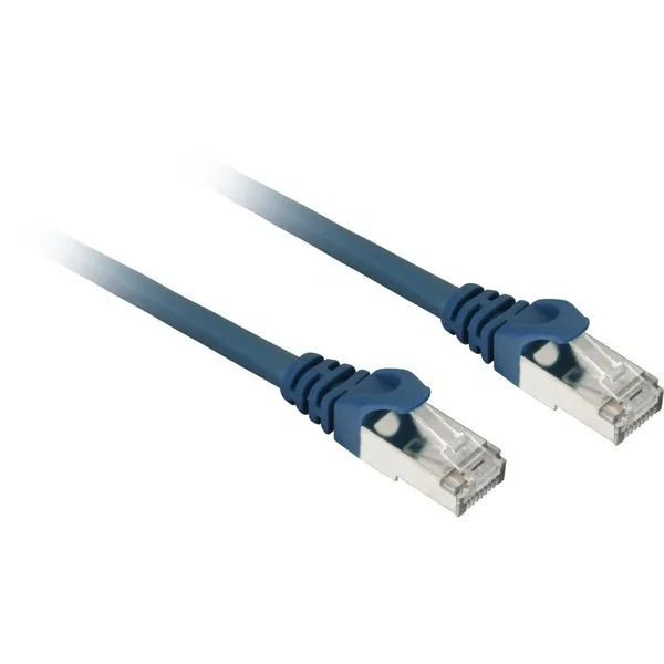 Sharkoon S/FTP Cat.7a (10Gbps) Καλώδιο Δικτύου Ethernet 1m Μπλε - Image 1