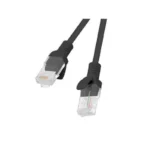 Lanberg U/UTP Cat.5e (Gigabit) Καλώδιο Δικτύου Ethernet 1.5m Μαύρο PCU5-10CC-0150-BK