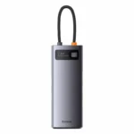 Baseus Metal Gleam Series 7in1 USB-C Docking Station με HDMI 4K PD Ethernet Γκρι