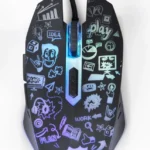 Gembird MUS-6B-GRAFIX-01 RGB Gaming Ποντίκι 3600 DPI Μαύρο