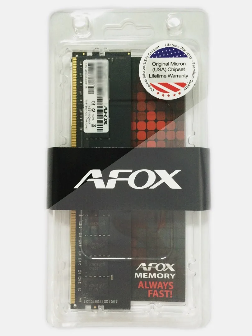 20221025144730_afox_4gb_ddr4_ram_me_sychnotita_2400mhz_gia_desktop_afld44en1p.jpeg Afox DDR4 με Module 1x4GB και Ταχύτητα 2400 για Desktop AFLD44EN1P - Image 1
