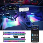 Govee H7090 Εσωτερικό Διακοσμητικό Συστήμα Φωτισμού Αυτοκινήτου 12V RGBIC H70900A1