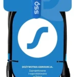 Cable XLR female - 6.3mm male Μαύρο 1m (SS-1436)
