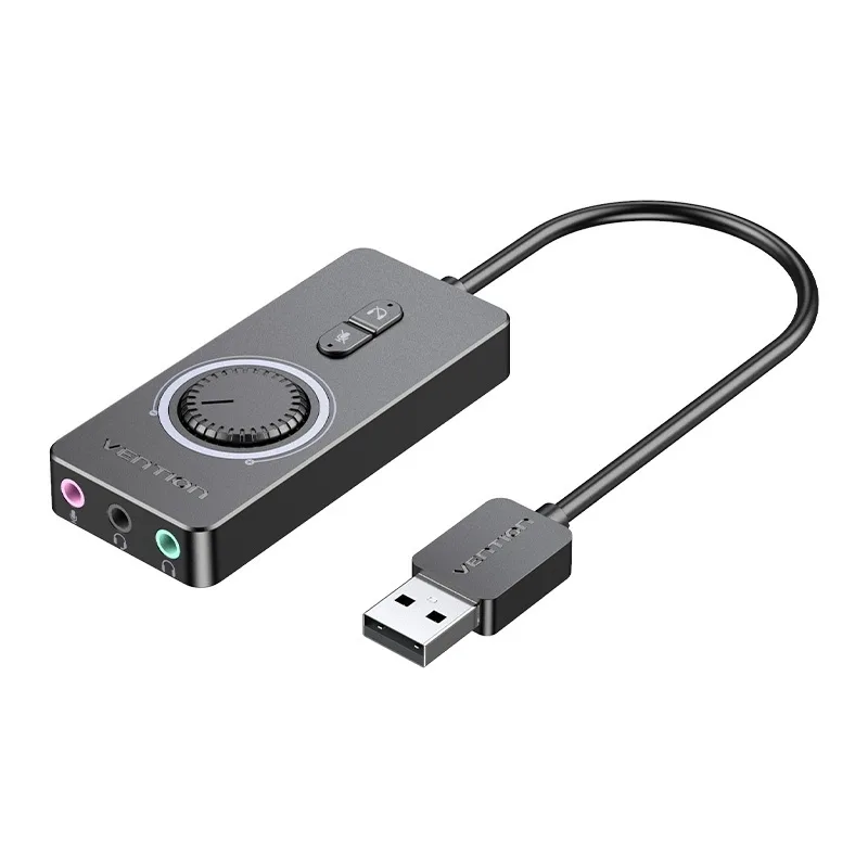 20230216102950_vention_cdrbb_exoteriki_usb_karta_chou_2_0.jpeg Vention Εξωτερική USB Κάρτα Ήχου 2.0 CDRBB - Image 1
