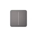 Ajax Systems Solo Button 2-Gang Μετώπη Διακόπτη Φωτισμού σε Γκρι Χρώμα BUT.079