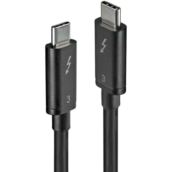 Lindy Thunderbolt 3 Cable Μαύρο 0.5m (41555)