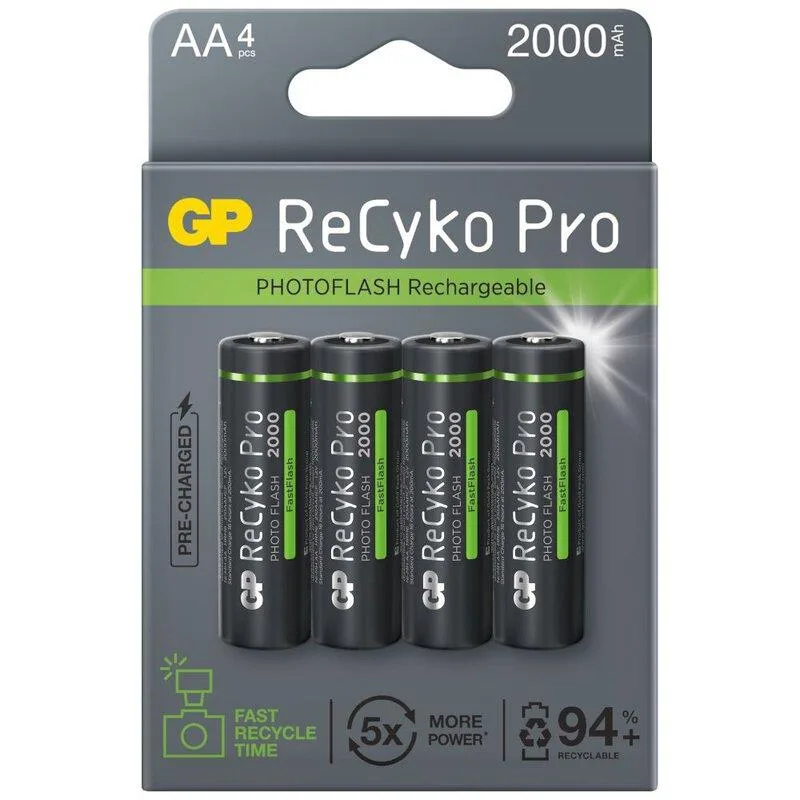 20230427095645_gp_batteries_recyko_pro_photoflash_epanafortizomenes_mpataries_aa_ni_mh_2000mah_4tmch.jpeg GP Batteries ReCyko+ Pro Photoflash Επαναφορτιζόμενες Μπαταρίες AA Ni-MH 2000mAh 4τμχ - Image 1