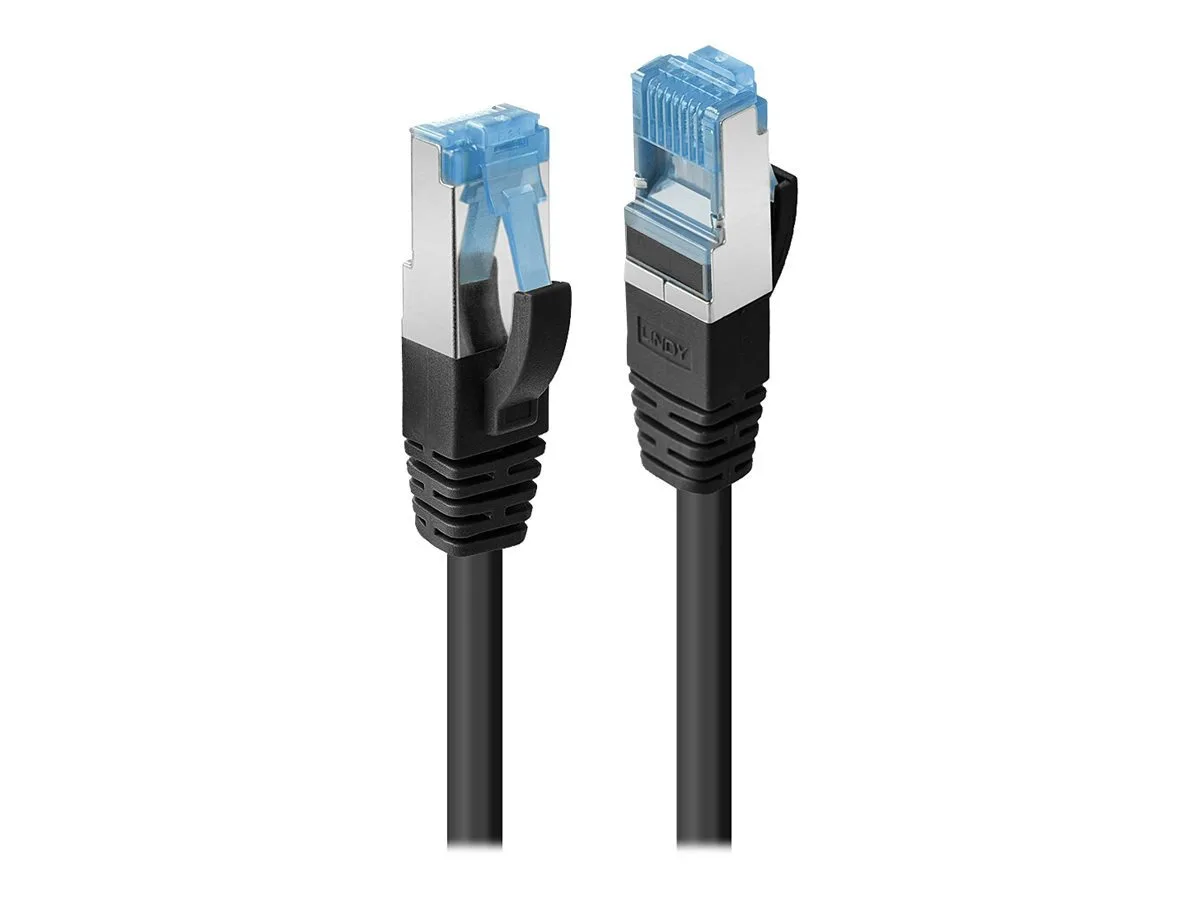 Lindy S/FTP Cat.6a (Gigabit) Καλώδιο Δικτύου Ethernet 2m Μαύρο 47179 - Image 1