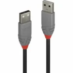 Lindy USB 2.0 Cable USB-A male - USB-A male Μαύρο 3m (36694)