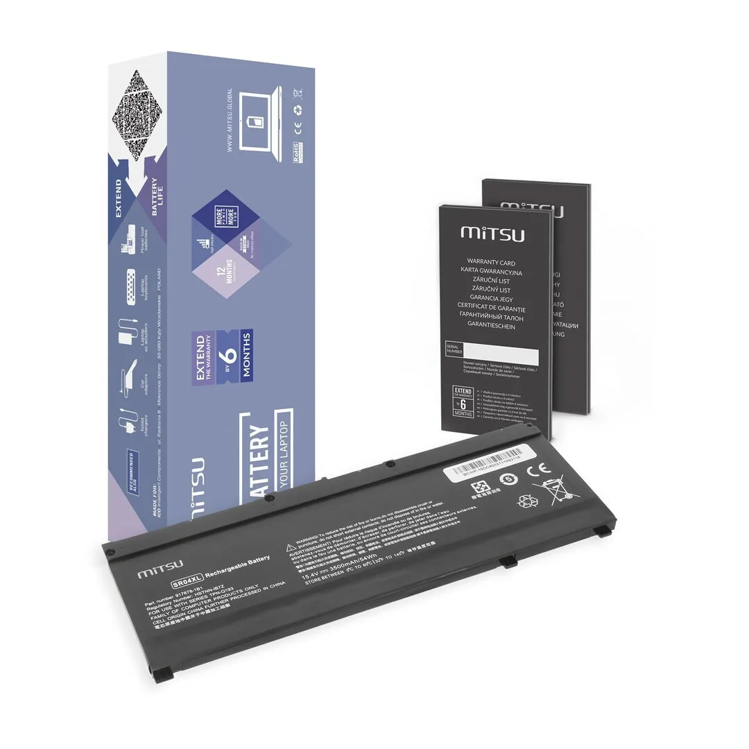 Mitsu Συμβατή Μπαταρία για HP Omen με 3500mAh (15-DC) - Image 1