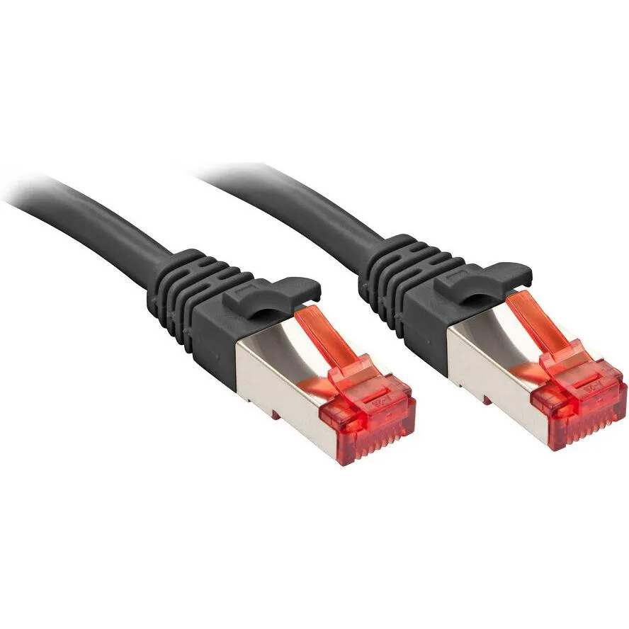Lindy S/FTP Cat.6 (Gigabit) Καλώδιο Δικτύου Ethernet 0.5m Μαύρο 47776 - Image 1