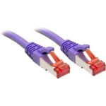 Lindy S/FTP Cat.6 (Gigabit) Καλώδιο Δικτύου Ethernet 0.5m Μωβ 47821