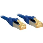 Lindy S/FTP Cat.6a (Gigabit) Καλώδιο Δικτύου Ethernet 0.5m Μπλε 47276