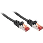 Lindy S/FTP Cat.6 (Gigabit) Καλώδιο Δικτύου Ethernet 2m Μαύρο 47374