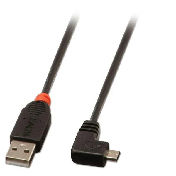 Lindy Regular USB 2.0 to micro USB Cable Μαύρο 1m (31976)