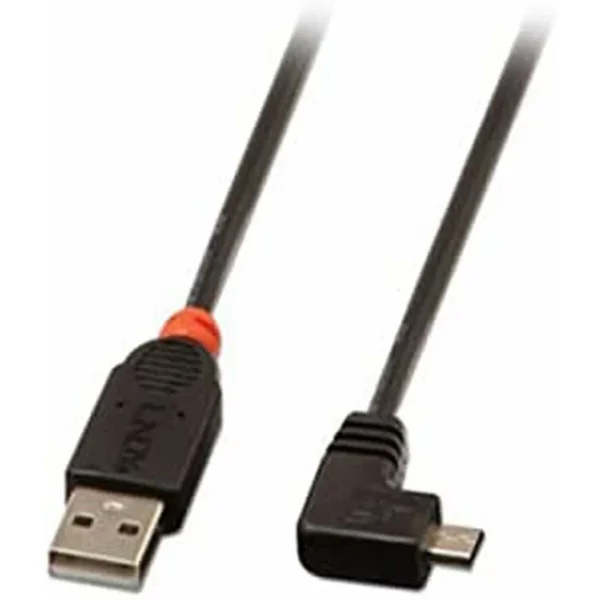Lindy Regular USB 2.0 to micro USB Cable Μαύρο 0.5m (31975)