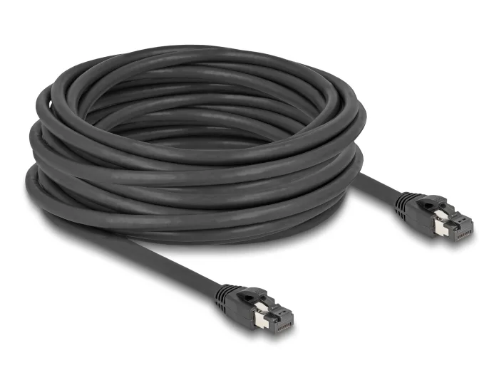 DeLock S/FTP Cat.8.1 Καλώδιο Δικτύου Ethernet 10m Μαύρο 80237 - Image 1