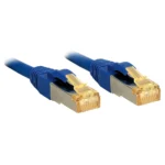Lindy S/FTP Cat.6 (Gigabit) Καλώδιο Δικτύου Ethernet 1m Μπλε 47277