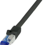 LogiLink S/FTP Cat.6a (Gigabit) Καλώδιο Δικτύου Ethernet 7.5m Μαύρο C6A083S
