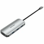 Vention USB-C Docking Station με 4K PD Ethernet Γκρι (TOJHB)