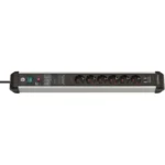 Brennenstuhl Πολύπριζο 6 Θέσεων με 2 USB-A, Διακόπτη και Καλώδιο 3m 1391010610