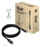 Club3D USB 4 Cable USB-C male - USB-C 240W PD Μαύρο 2m CAC-1578