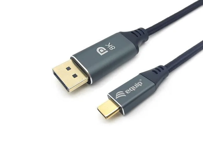 Equip USB 2.0 Cable USB-C male - DisplayPort Γκρι 1m 133421 - Image 1