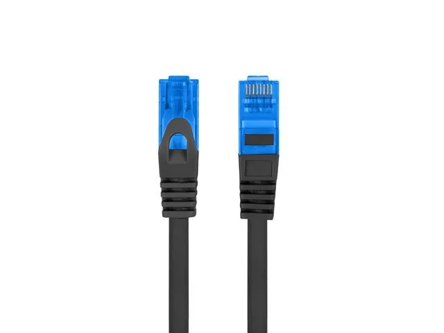 Lanberg S/FTP Cat.6a (Gigabit) Καλώδιο Δικτύου Ethernet 0.5m Μαύρο PCF6A-10CC-0050-BK - Image 1