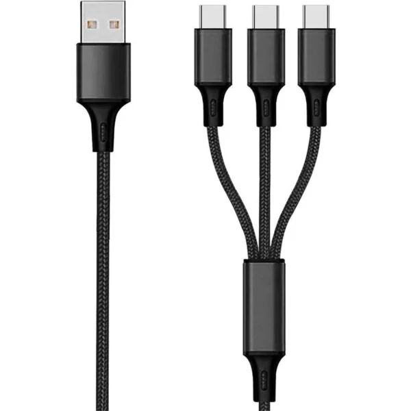 2GO USB to Type-C Cable Μαύρο 1.5m (797156)