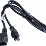 Akyga IEC C5 - IEC C13 Cable 1.5m Μαύρο AK-NB-09A