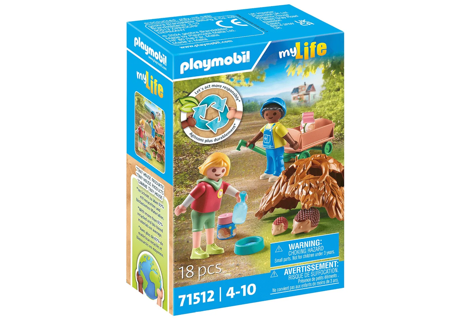 20240226165123_playmobil_gia_4_10_eton_71512.jpeg Playmobil MyLife Φροντίζοντας τους Σκατζόχοιρους για 4-10 ετών 71512 - Image 1