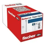 Fischer 200 X Chipboard Screws Power-fast Ii 5.0 X 35 Countersunk Head With Inner Star Tx Partial Thread Galvanised Blue Passivated (item No. 670370)