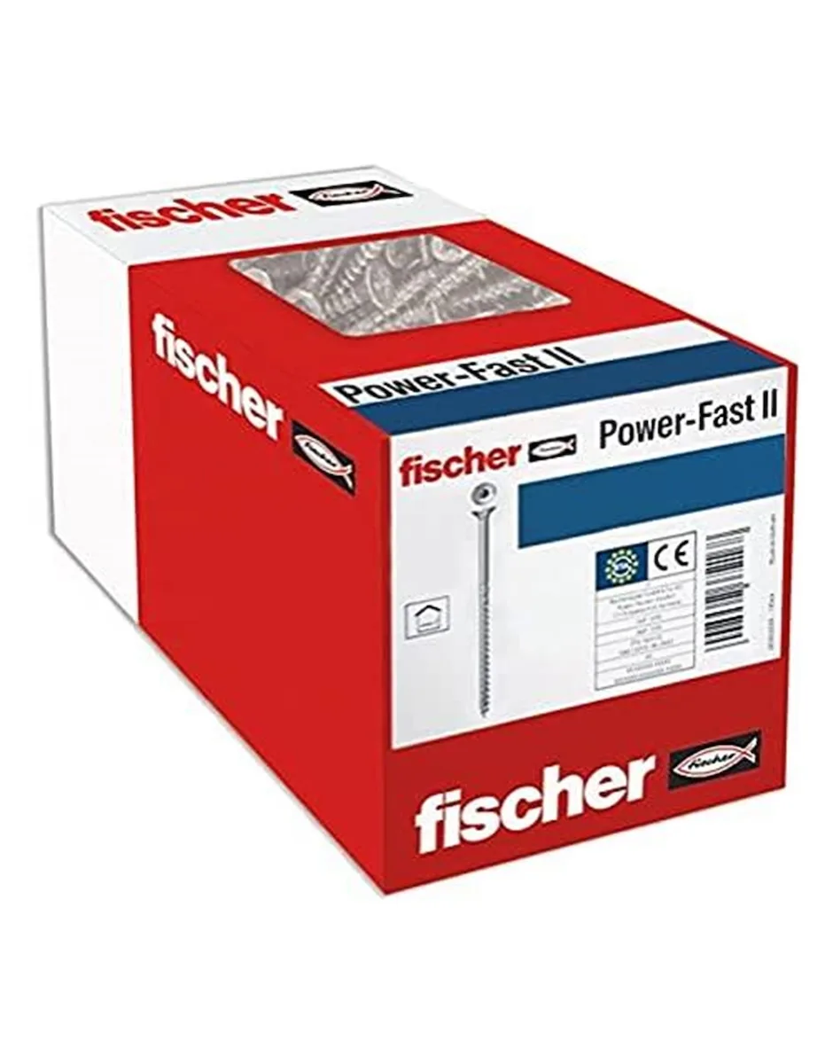 20240314154654_fischer_200_x_chipboard_screws_power_fast_ii_5_0_x_35_countersunk_head_with_inner_star_tx_partial_thread_galvanised_blue_passivated_item_no_670370.jpeg Fischer 200 X Chipboard Screws Power-fast Ii 5.0 X 35 Countersunk Head With Inner Star Tx Partial Thread Galvanised Blue Passivated (item No. 670370) - Image 1