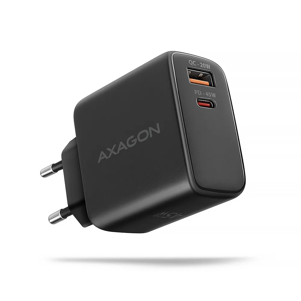 20240329122610_axagon_fortistis_choris_kalodio_gan_me_thyra_usb_a_kai_thyra_usb_c_45w_power_delivery_quick_charge_3_0_quick_charge_4_0_mayros_acu_rq45.jpeg Axagon Φορτιστής Χωρίς Καλώδιο GaN με Θύρα USB-A και Θύρα USB-C 45W Power Delivery / Quick Charge 3.0 / Quick Charge 4.0 Μαύρος (ΑCU-ΡQ45) - Image 1