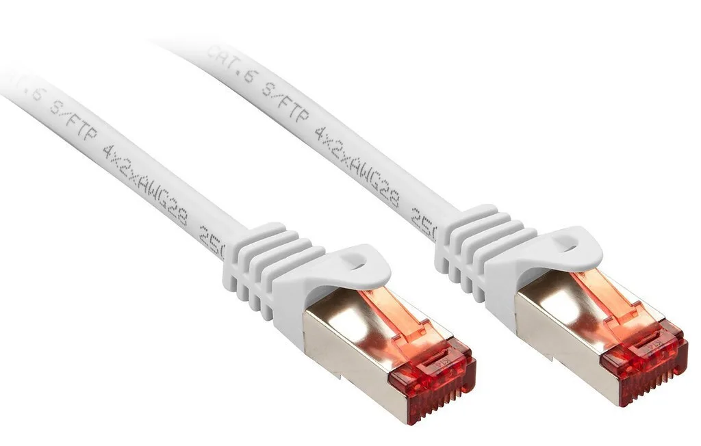 Lindy S/FTP Cat.6 (Gigabit) Καλώδιο Δικτύου Ethernet 0.3m Λευκό 47380 - Image 1