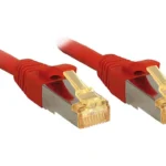 Lindy S/FTP Cat.6a (Gigabit) Καλώδιο Δικτύου Ethernet 1m Κόκκινο 47292