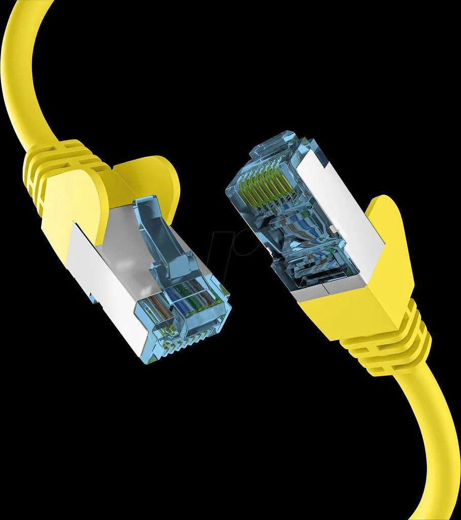 EFB U/UTP Cat.7 (10Gbps) Καλώδιο Δικτύου Ethernet 20m Κίτρινο EC020200187 - Image 1