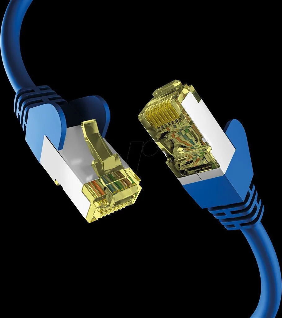 EFB S/FTP Cat.6a (Gigabit) Καλώδιο Δικτύου Ethernet 20m Μπλε EC020200099 - Image 1